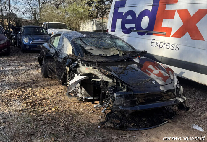 Tesla's FSD Suddenly Veers Off and Crashes into a Tree, According to Driver | Carscoops